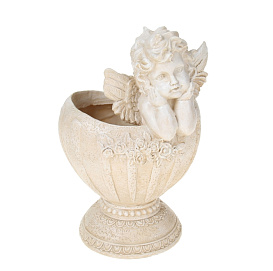 Фигура садовая Кашпо ангел 