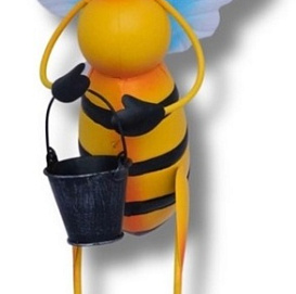 декор для  сада пчела с ведром 600*220*270 ПКО