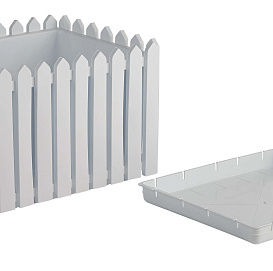 Кашпо ЛАРДО квадратное белое