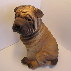 Фигура садовая Собака Шарпей