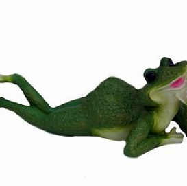 Фигура садовая Лягушка на животе 