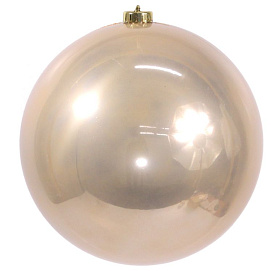 Пластиковый шар глянцевый, цвет: нежно розовый, 200 мм, Kaemingk