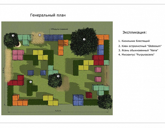 Александра Лаврухина – проект «Тетрис» – садовый центр «Южный» Генеральный план