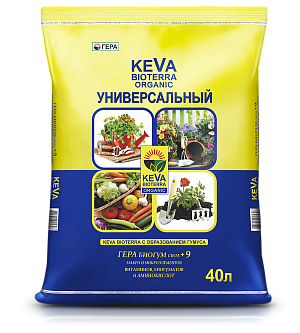 Почвогрунт 'Живая земля' KEVA BIOTERRA универсальный /Гера/