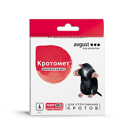 Родентицид Кротомет дымовая шашка для отпугивания Кротов 4шт