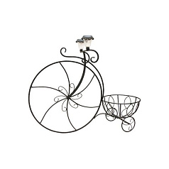 Подставка садовая Велосипед садовый 53-351 с фонарем (Айронкр)