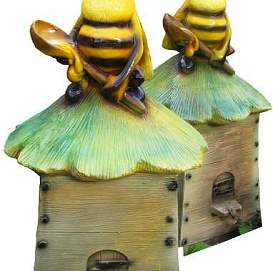 Фигура садовая Пчела на улье F07127 (Айронкр)
