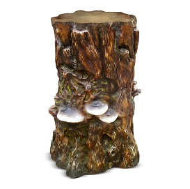 Фигура садовая Пень большой с грибами (ламинат) F02022 (Айронкр)