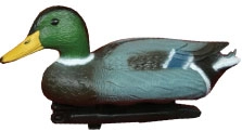 Фигура  декоративная Водоплавающая Селезень зеленый  41*16*19 HYY002