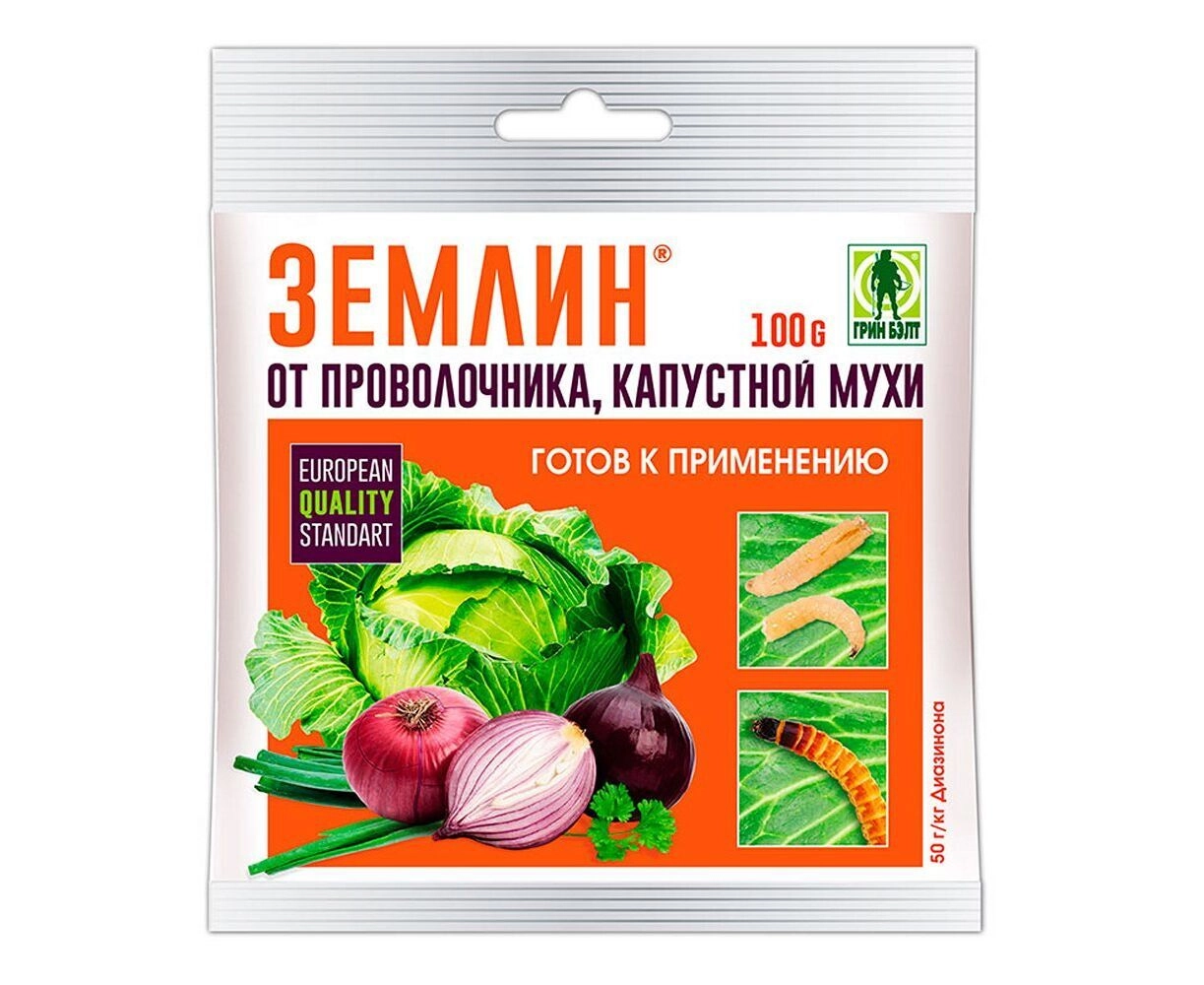 Инсектицид Землин средство защиты от проволочника 100г