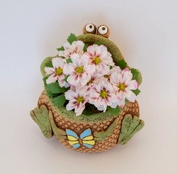 Шамот Кашпо Лягушонок 