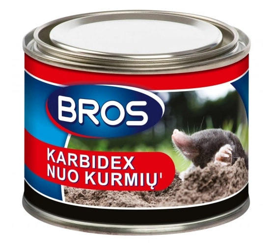Родентицид Гранулы BROS Карбидекс от кротов и землероек 500г Родентицид Гранулы BROS Карбидекс от кротов и землероек 500г