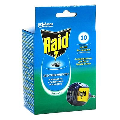 Фумигатор RAID с пластинами