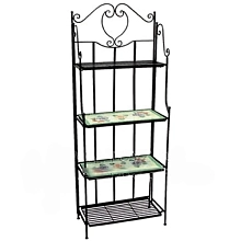 Этажерка Набор из 3-х с элем из керамики сине/белый AC 97