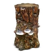 Фигура садовая Пень большой с грибами (ламинат) F02022 (Айронкр)