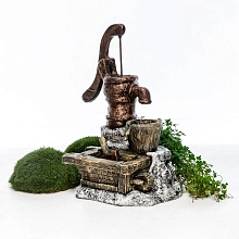 Фонтан Колонка с Тачкой U08608 (Айронкр)