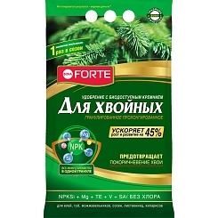 Удобрение хвойное Bona Forte с ПРОЛОНГИРОВАННОЕ С БИОДОСТУПНЫМ КРЕМНИЕМ 5кг/10кг