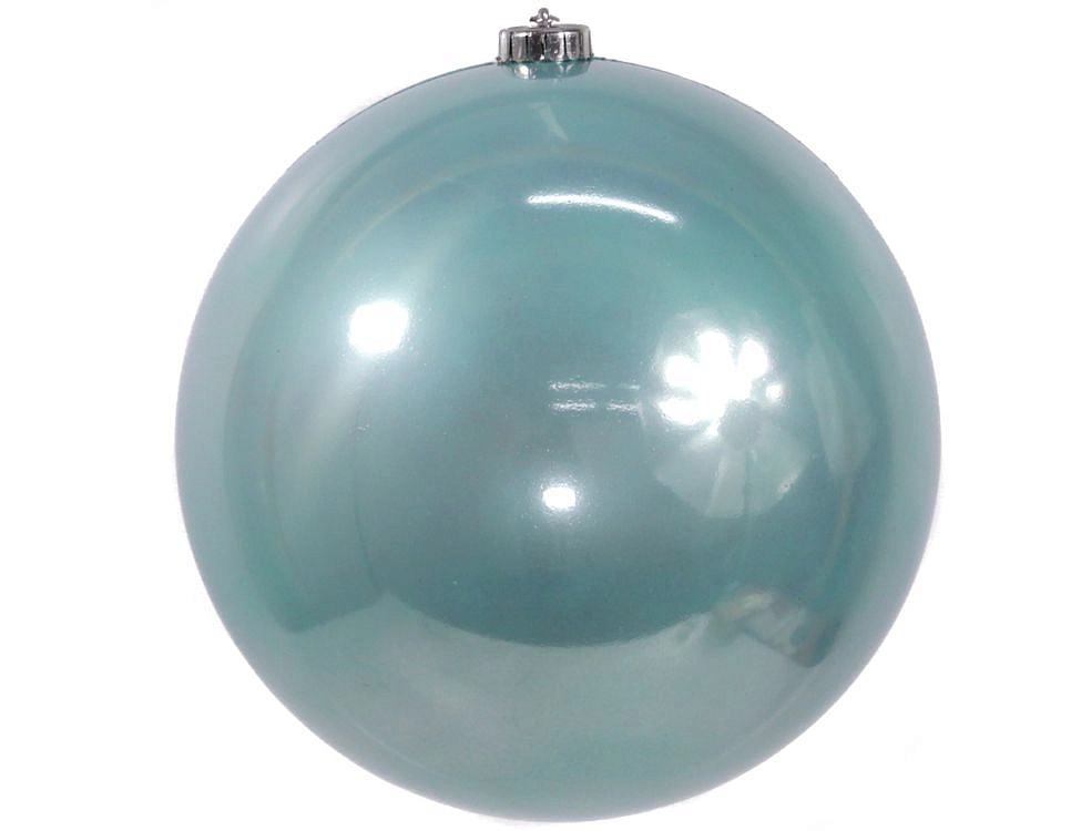 Пластиковый шар глянцевый, цвет: мятный, 200 мм, Kaemingk