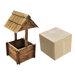 Цветочница колодец четырехгранный Эконом