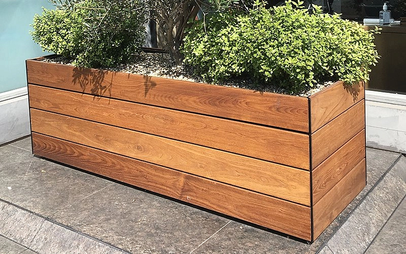 Кашпо England Деревянное натуральное