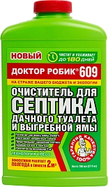 Очиститель д/септика, туалетов  и выгребн ямы Доктор Робик 609 0,798 л