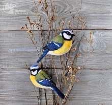 Декор садовый Птичка-синичка звуковая