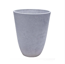 Горшок высокий 36л СВЕТЛО СЕРЫЙ