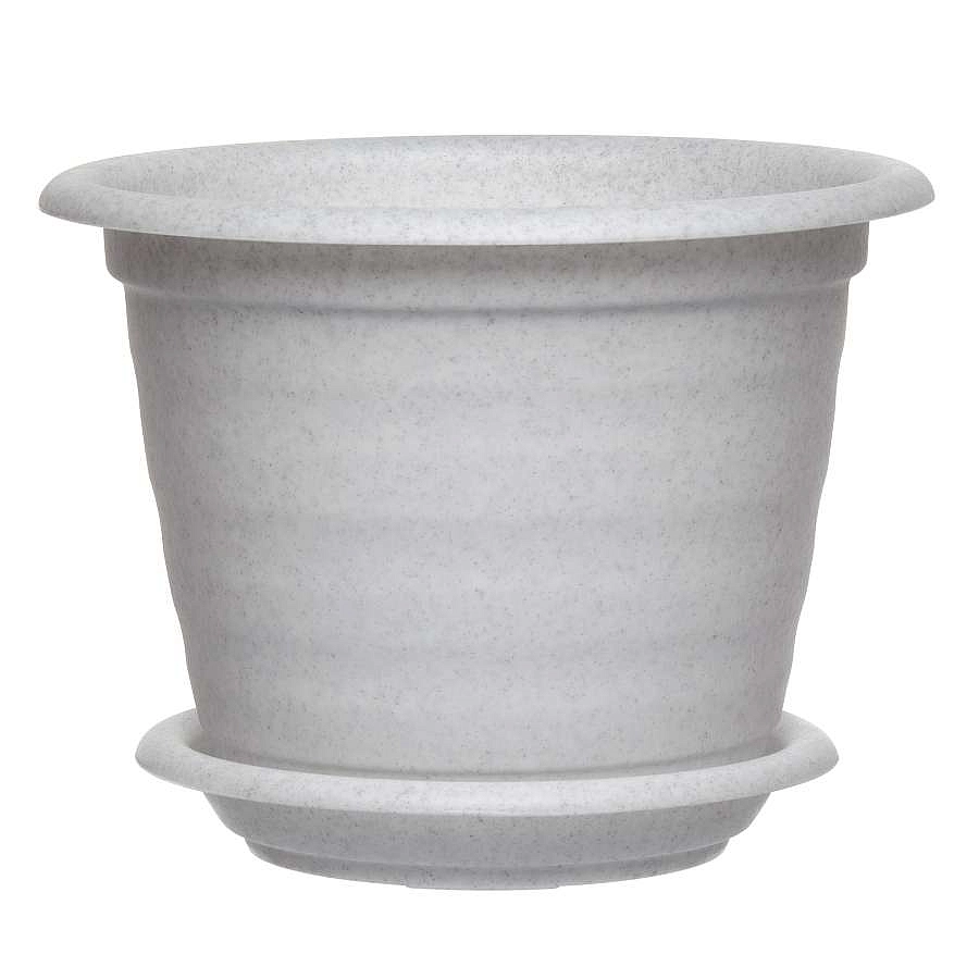 Кашпо Ламела д-330 12л (мраморный)