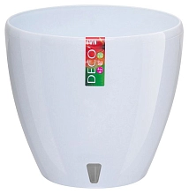 Горшок ДЕКО ТВИН белый