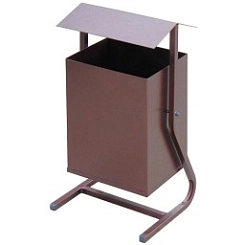 Урна металлич квадратн 25л 