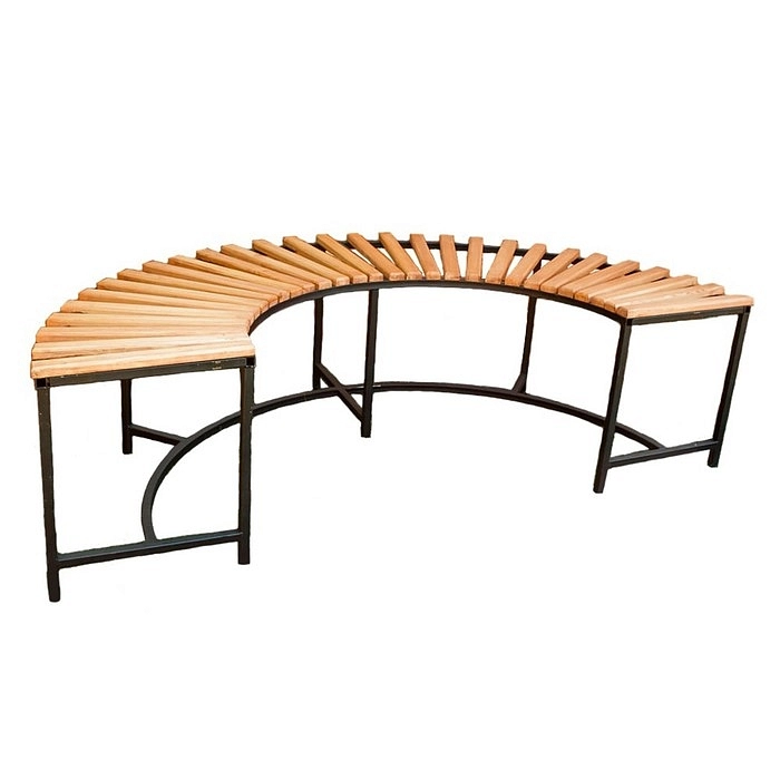 Скамья 891-56 полукруглая без спинки (Айронкр)