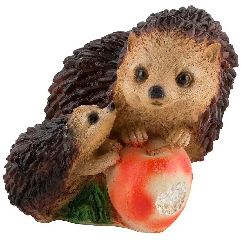 Фигура садовая Ежики с яблоком Н-14