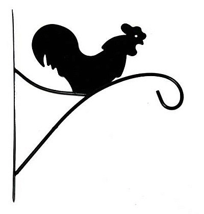 Крюк металлический для подвесных кашпо Петушок