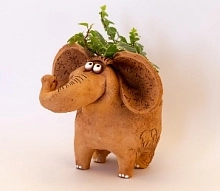 Шамот Кашпо Слон