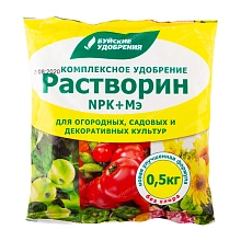 Удобрение Растворин для теплиц и открытого грунта 0,5кг