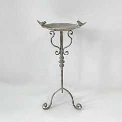 Кормушка для птиц на треноге "Белая патина" FY-160070-MD (Правос)