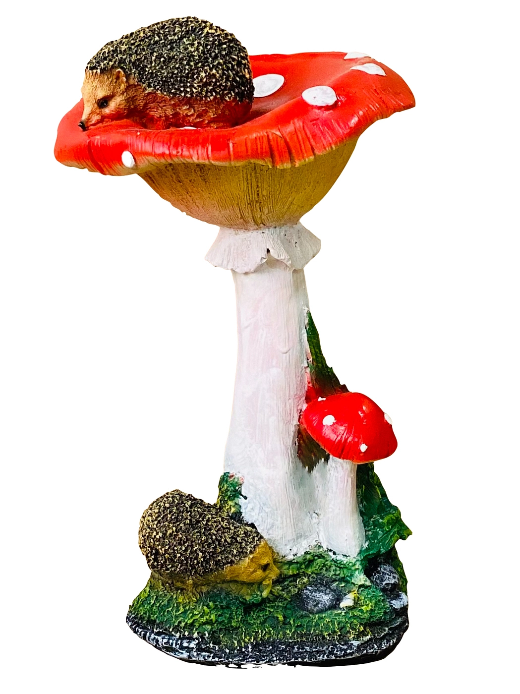 Фигура садовая Гриб мухомор с ежами малый