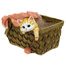 Фигура садовая Кашпо Котенок 