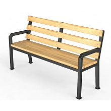 Скамья Алена со спинкой (З)