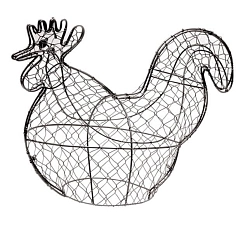 Форма-топиарий из проволоки Курица DF 018