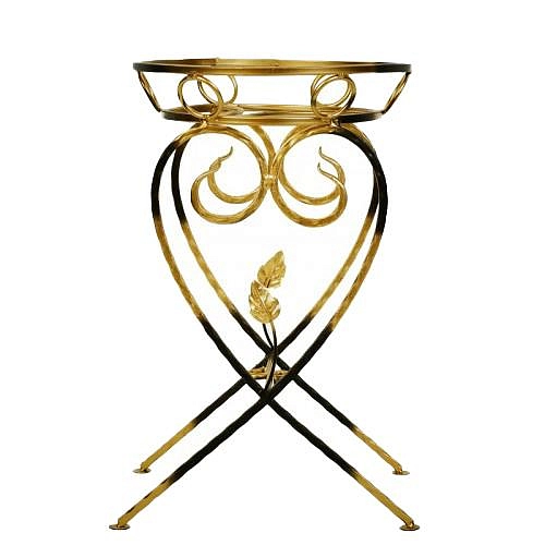 Подставка напольная садовая Сердце на 1 горшок большая