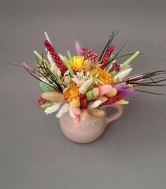 Сувенир Композиция с сухоцветами