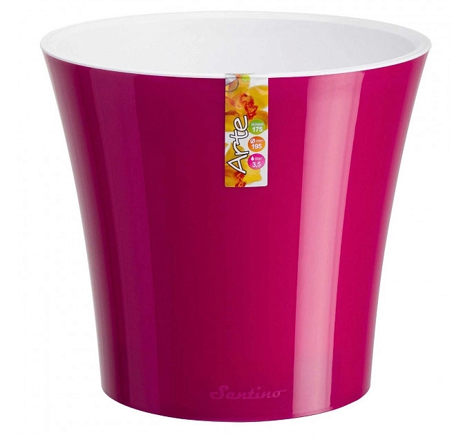 Горшок АРТЕ лилово-белое