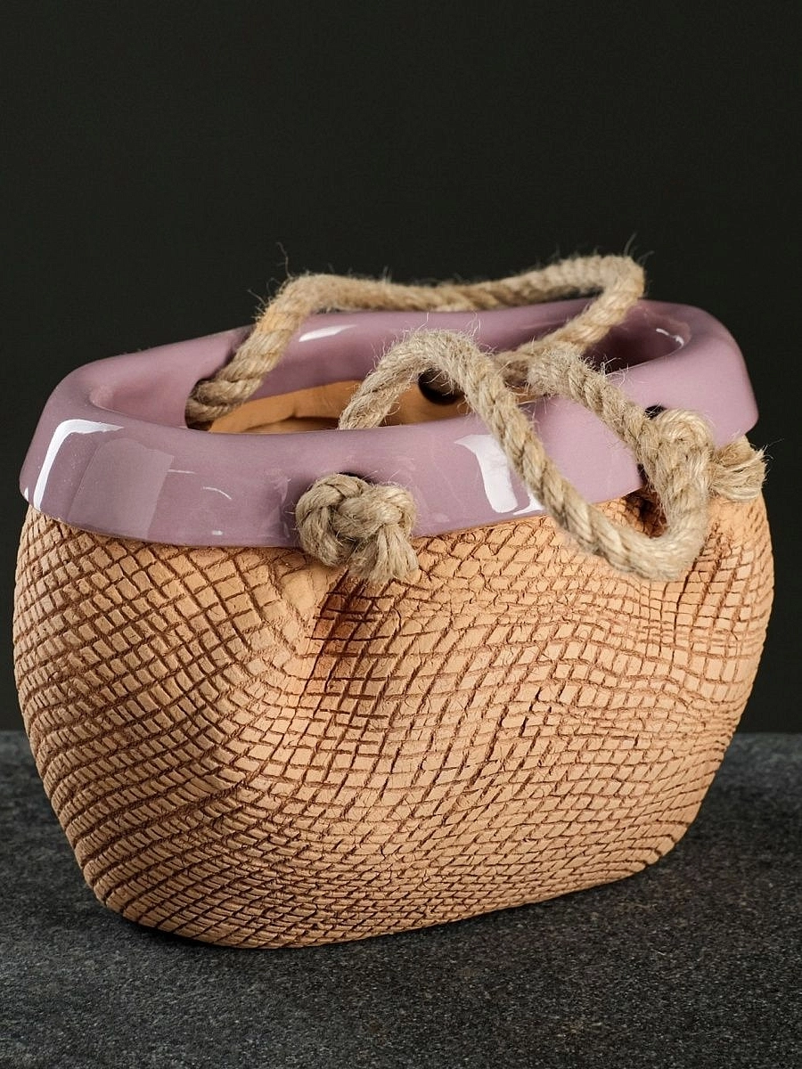 Кашпо Сумка садовая Н-18см JNК 081