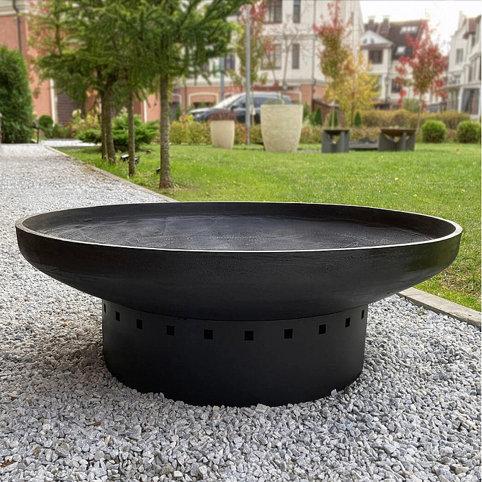 Костровая чаша Concretika на цилиндрической подставке М80