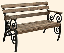 Скамья кованая шириной 1,4м