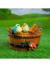 Фигура садовая Кашпо птички 
