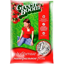 Цветочное Удобрение минеральное гранулированное Green Boom для Роз