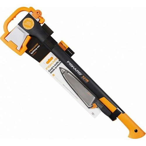 Топор-колун Х21 + большой кухонный нож в чехле FF FISKARS 1023883 (набор)