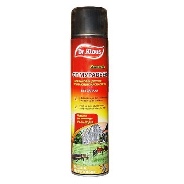 Инсектицид Dr.Klaus Аэрозоль от Муравьев и др насекомых 600мл